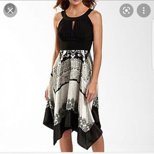 Signature by Sangria bandana cocktail dress